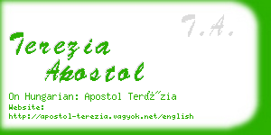 terezia apostol business card